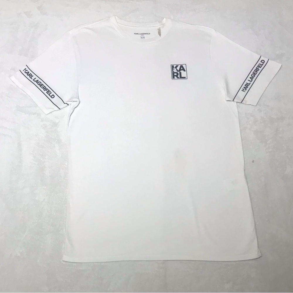 Karl Lagerfeld Men’s White Logo T-Shirt